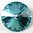 6 Stück Swarovski® Kristalle 1122, Rivoli 12mm, Light Turquoise Foiled *263
