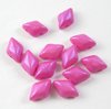10g GEMDUO 2-hole Beads 8x5mm, mit 2 Löchern, Pearl Shine - Passion Pink