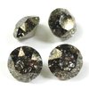 4 Stück Swarovski® Kristalle 1088 XIRIUS Chaton, SS39 (8mm), Crystal Black Patina Foiled *001BLAPA