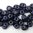 10g Beutel SuperDuo Beads 2,5x5mm, Metallic Suede - Dark Blue