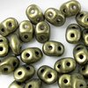 10g Beutel SuperDuo Beads 2,5x5mm, Metallic Suede - Gold