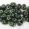 10g Beutel SuperDuo Beads 2,5x5mm, Polychrome - Olivine Mauve