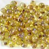 50g Beutel Miyuki Drop Beads 3,4mm, Transparent Picasso Saffron , *4501-50