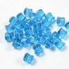50 Stück Diabolo Shape Beads 4x6mm, Aqua
