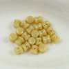 50 Stück Diabolo Shape Beads 4x6mm, Ivory