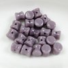 50 Stück Diabolo Shape Beads 4x6mm, Dark Violett