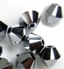 50 Stück Swarovski® Kristalle 5328, Xilion Beads 4mm Crystal Light Chrome 2x *001LTCH2