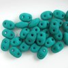 10g Beutel MiniDuo Beads 2,5x4mm, ca.210 Stück, Neon- Dark Emerald