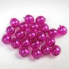 50 Stück Round Beads 4mm, Transparent Pearl - Magenta