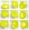 8 Stück Swarovski® Kristalle 1088 XIRIUS Chaton, SS29 (ca.6mm), Yellow Opal Foiled *231