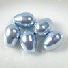 5 Stück Swarovski® Kristalle 5821, Crystal Pearls 11x8mm, Light Blue Pearl *302