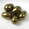 5 Stück Swarovski® Kristalle 5821, Crystal Pearls 11x8mm, Antique Brass Pearl *402