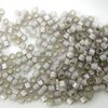 5g Röhrchen Miyuki Delica Beads 11/0, Silver Lined Light Taup Opal, DB1456