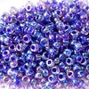 10g Röhrchen Miyuki Rocailles 11/0, Purple Lined Crystal AB, *0356