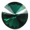 6 Stück Swarovski® Kristalle 1122 Rivoli 14mm, Emerald Foiled *205