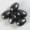 30 Stück Swarovski® Kristalle 5821, Crystal Pearls 11x8mm, Iridescent Purple Pearl *943