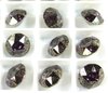 4 Stück Swarovski® Kristalle 1088 XIRIUS Chaton, SS39 (8mm), Amethyst Black Patina Foiled *204BLAPA
