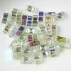 25g Beutel Miyuki Tila 1/2 Cut Perlen 5mm, Crystal Green Rainbow *55026-25