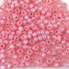 50g Beutel Miyuki Rocailles 11/0, Duracoat Silver Lined Dyed Pink, *4237-50