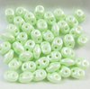 10g Beutel SuperDuo Beads 2,5x5mm, Powdery - Pastel Lime