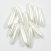 20 Stück Thorn Beads, Preciosa 5x16mm, White Pastel
