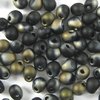 10g Röhrchen Miyuki Drop Beads 3,4mm, Black Valentinite Matted *4561