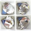 1 Stück Swarovski® Kristalle 4928, Tilted Chaton 18mm, Crystal Bermuda Metallic Blue Foiled *001BEMB