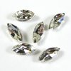 6 Stück Swarovski® Kristalle 4228 Navette, 10x5mm, Crystal Foiled *001