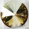 1 Stück Swarovski® Kristalle 1122 Rivoli, 18mm, Golden Shadow Foiled *001GSHA