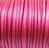1m Polyesterkordel, gewachst, Ø ca. 3mm, pink