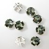 30 Stück Swarovski® Kristalle 53102 Roses Montées 4mm, Black Diamond *215