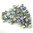 300 Stück feuerpolierte Glasschliffperlen 3mm, Etched Crystal Vitrail Full