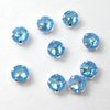 30 Stück Swarovski® Kristalle 53102 Roses Montées 4mm, Crystal Electic Blue DeLite *001L134D