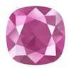 1 Stück Swarovski® Kristalle 4470 Quadrat Rivoli, 12mm, Crystal Peony Pink Unfoiled *001L113S