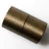 1 Stück Magnetverschluss, 26x16mm, I Ø 14mm, Aluminium gebürstet, bronze eloxiert