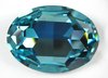 6 Stück Swarovski® Kristalle 4120, Carbochon 18x13mm, Light Turquoise Foiled *263