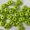 10g Beutel SuperDuo Beads 2,5x5mm, Metalust Electric Green
