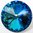 1 Stück Swarovski® Kristalle 1122 Rivoli, 18mm, Crystal Bermuda Blue Foiled *001BB