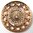 1 Stück "Coin" Ø ca.3cm auch für Anleitung Bri-Ma ca.3mm dick Rad mit Strass rosegold farbig