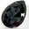 1 Stück Swarovski® Kristalle 4327, Pear Fancy Stone 30x20mm, Graphite Foiled *253