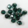 10 Stück Swarovski® Kristalle 5000, Beads 6mm, Emerald Satin *205SAT