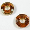6 Stück Swarovski® Kristalle 5139, Ring Bead 12,5mm, Crystal Copper *001COP