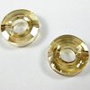 6 Stück Swarovski® Kristalle 5139, Ring Bead 12,5mm, Crystal Golden Shadow *001GSHA