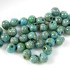 10g Röhrchen Miyuki Drop Beads 3,4mm, Matte Picasso Seafoam Green , *4514