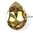 1 Stück Swarovski® Kristalle 4327, Pear Fancy Stone 30x20mm, Crystal Golden Shadow Foiled *001GSHA