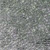 4g Röhrchen Miyuki Delica Beads 15/0, Transparent Silver Grey, DBS0114