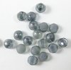 100 Stück Cabochon 2-hole Beads 6mm, mit 2 Löchern, Etched Crystal Full Lagoon