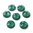 12 Stück Swarovski® Kristalle 2078 XIRIUS Rose SS34, Crystal Royal Green *001L109S