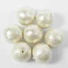 6 Stück Miyuki Cotton Pearls Ø 10mm, White