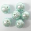 6 Stück Miyuki Cotton Pearls Ø 10mm, Aqua